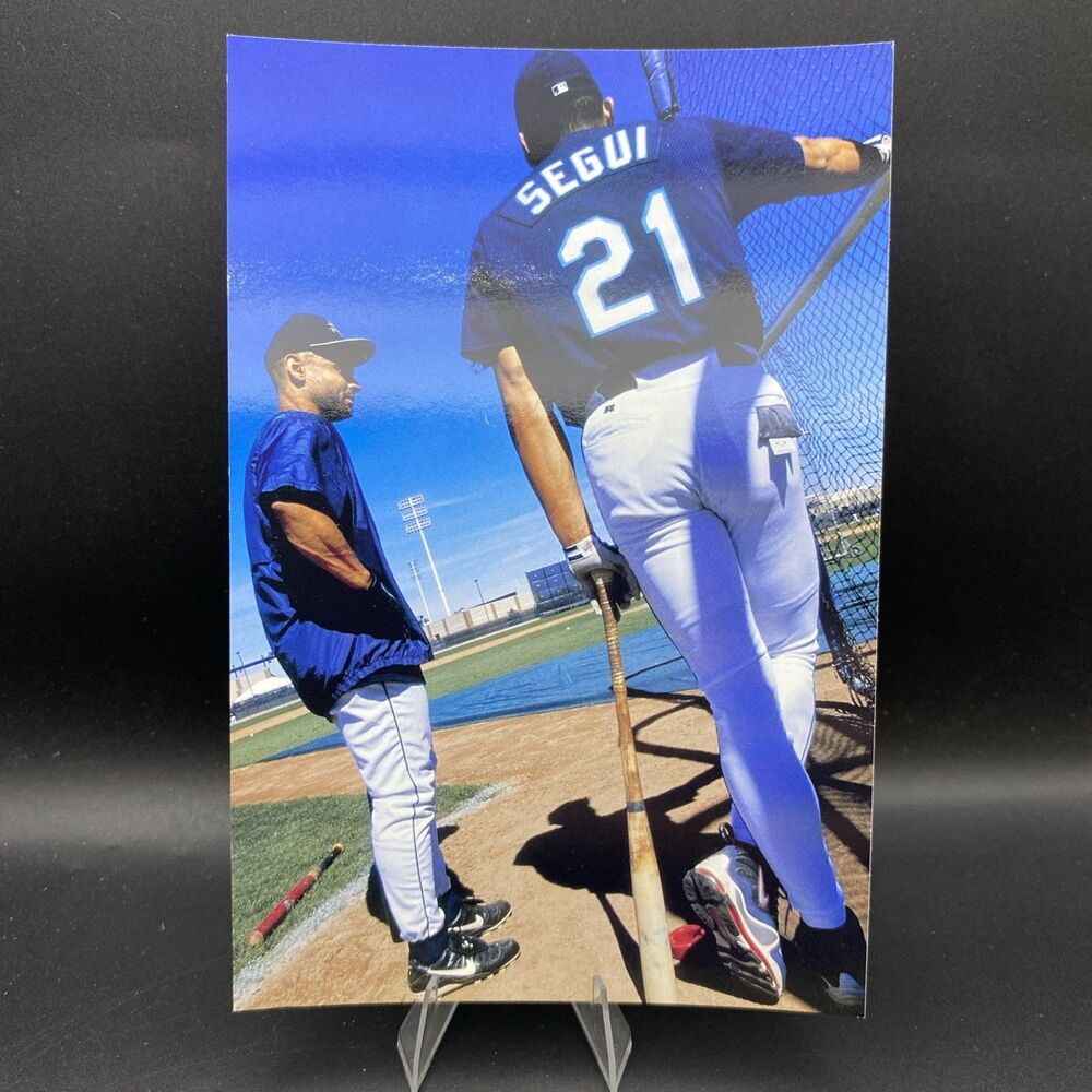 1998 Pinnacle Snapshots Joey Cora With David Segui 4x6 Photo 5 Of 18 Mariners